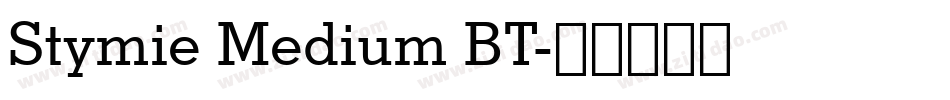 Stymie Medium BT字体转换